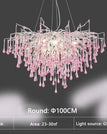 Dia 100cm / pink crystal / warm light