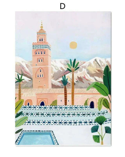 Coastal Elegance: Italian-Inspired Canvas Art for Modern Living Spaces