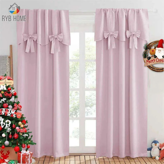 Elegant Ruffled Faux Silk Satin Blackout Curtains - Timeless Luxury