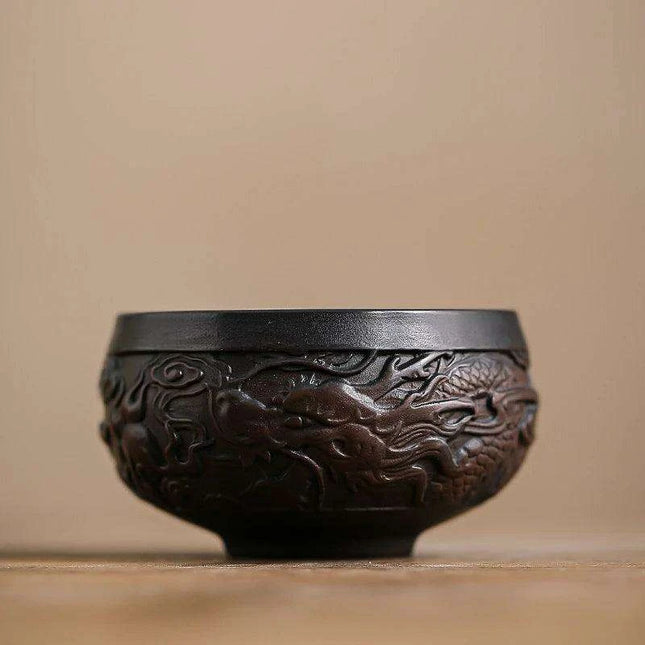 Handcrafted 85ML Jianshui Purple Pottery Tea Set