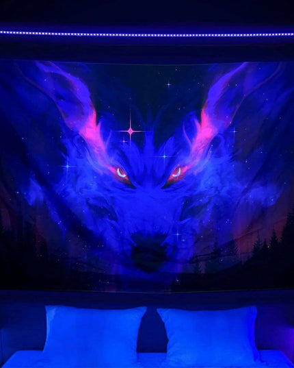 Neon Anime Punk Glow Wall Hanging - Eye-Catching Japanese Art Decor