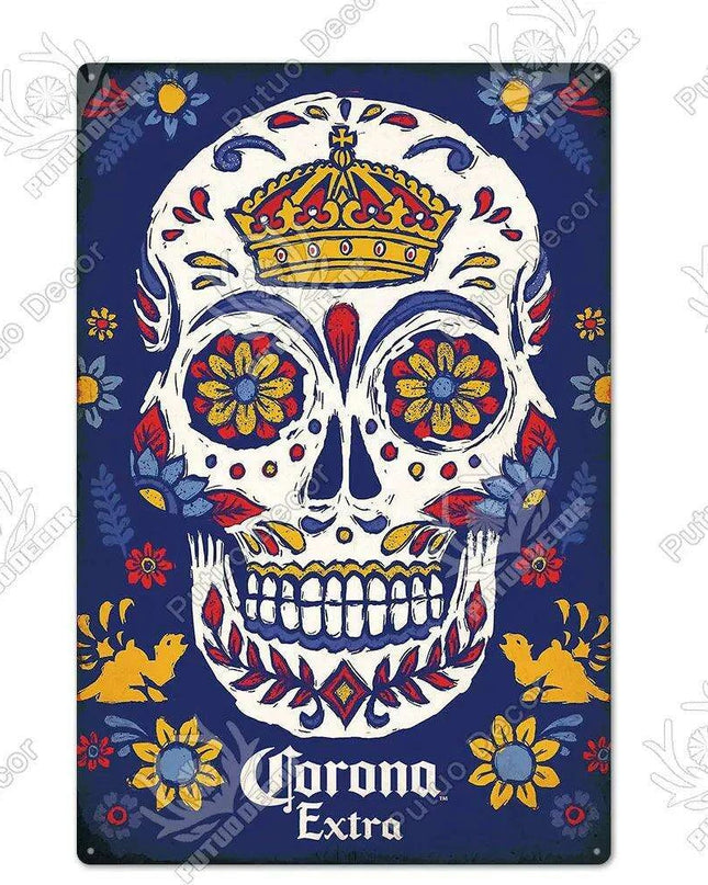 Retro Beer Sign Metal Wall Decor - Timeless Home Bar and Garage Accent