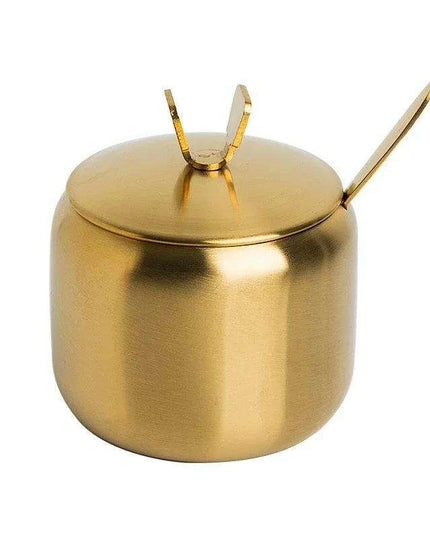 Sleek Stainless Steel Spice Organizer Set for a Contemporary Kitchen