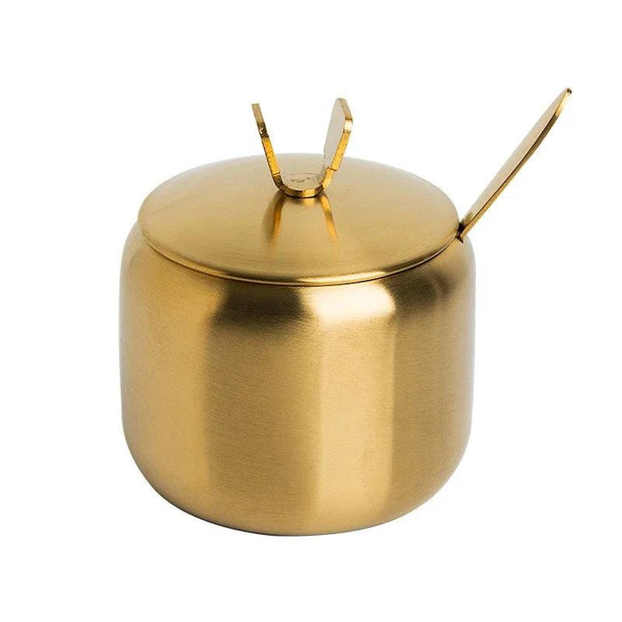 Sleek Stainless Steel Spice Organizer Set for a Contemporary Kitchen