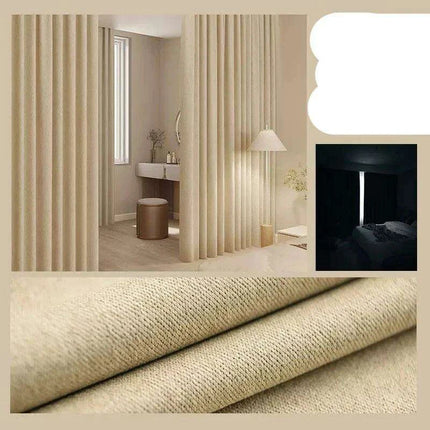 Luxury Soundproof Linen Drapes - Premium Noise Isolation and Total Privacy Solution