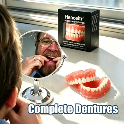 Boil-to-Shape Custom Fit Denture Kit — Slim Comfort Design, All Arch Sizes