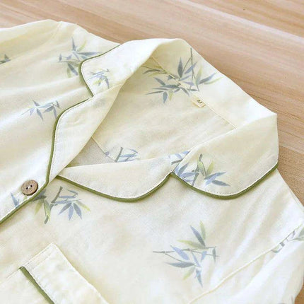 Chic and Comfy Women's Cotton Pajama Set - Breathable Long-Sleeve Sleepwear