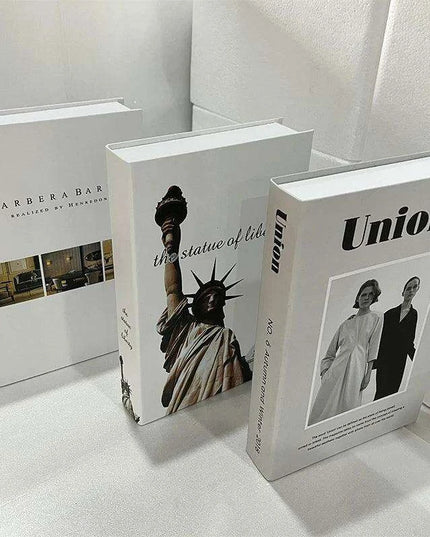 Elegant 3-Piece Decorative Faux Book Set for Home Décor