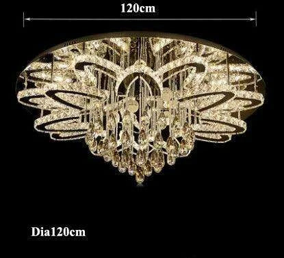 Elegant RGB Dimmable Crystal Ceiling Light for Modern Homes