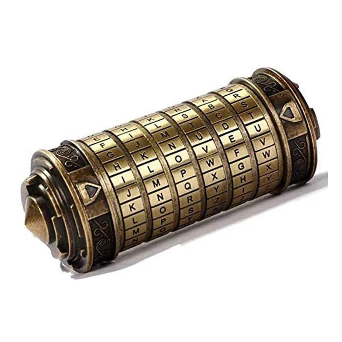 Enigmatic Da Vinci Code Cryptex Puzzle - Charming Gift & Intellectual Challenge for Friends