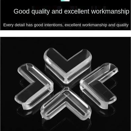 Silicone Corner Protectors | Transparent Anti-Collision Guards for Furniture & Glass