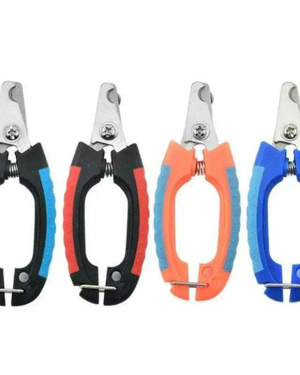 Professional Ergonomic Nail Clippers for Dogs and Cats - Stainless Steel Grooming Scissors and Trimmers
