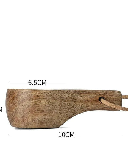 Rustic Acacia Wood Outdoor Mug - Elegant Camping Coffee & Milk Cup with Practical Rope Handle