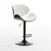 Elegant Leather Swivel Bar Stool - Stylish Seating for Home and Office