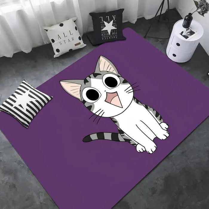 Pampered Kitty Luxury Comfort Rug Collection with Non-Slip Backing | Elevate Your Home and Feline Experience