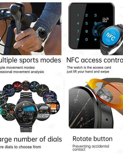 2023 GT3 Pro Smart Watch: Premium NFC Technology, Bluetooth Calling, Health Tracking & IP68 Waterproof Design!