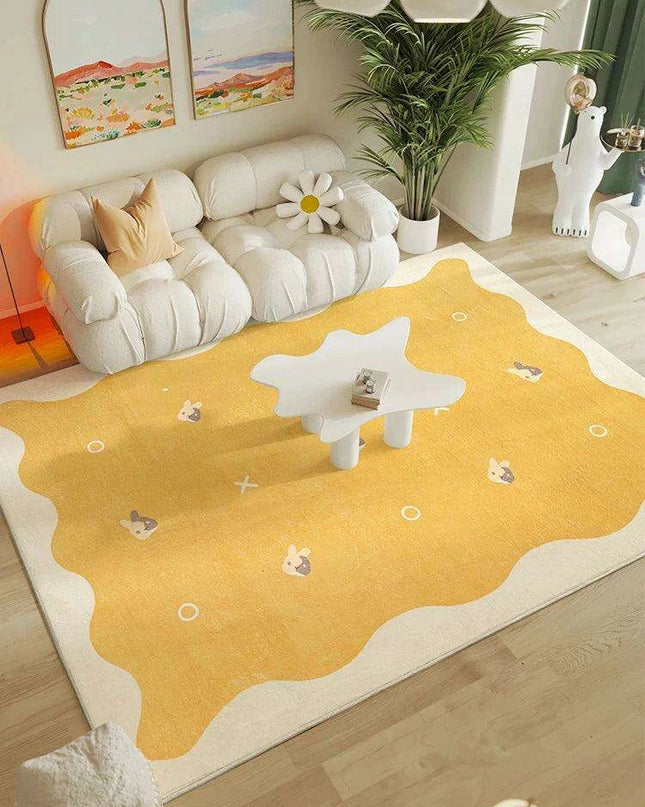 Whimsical Kids' Cartoon Plush Area Rug - Soft and Snuggly Floor Carpet