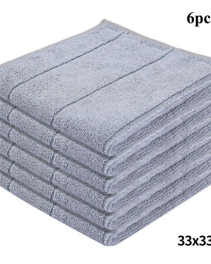 Homaxy Ultra-Soft 6-Pack Microfiber Cleaning Towels - Multi-Purpose Kitchen Essentials