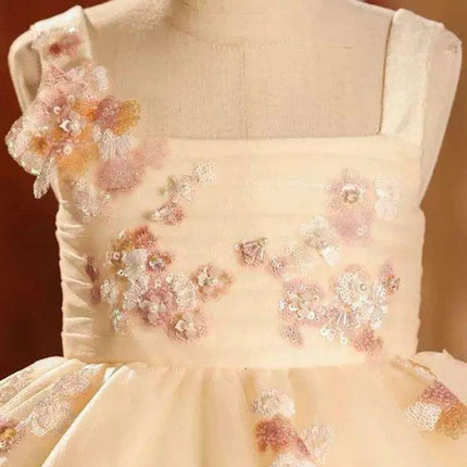 Baby Girls Sleeveless Princess Sequin Evening Dress