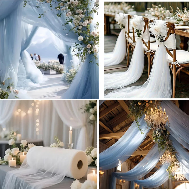 Sheer Tulle Decorating Fabric, 160 cm Wide, Selectable Yard Lengths