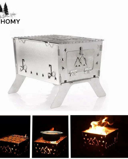 All-in-One Outdoor Portable Grill and Fire Pit for Adventurers