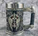 Medieval Angel of Death Stainless Steel Resin Beer Glass - 600ML Horrifying Skull Design Mug