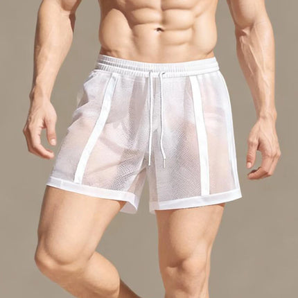 Hirigin Men's Summer Workout Shorts with Drawstring & Elastic Waist