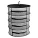 4-Tier Collapsible Hanging Plant and Herb Dryer with Mesh Basket - Efficient Drying Solution