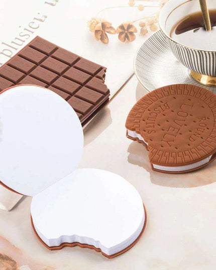 Chocolate Delight Scented Sticky Notes - Playful Memo Pad for Creative Inspiration