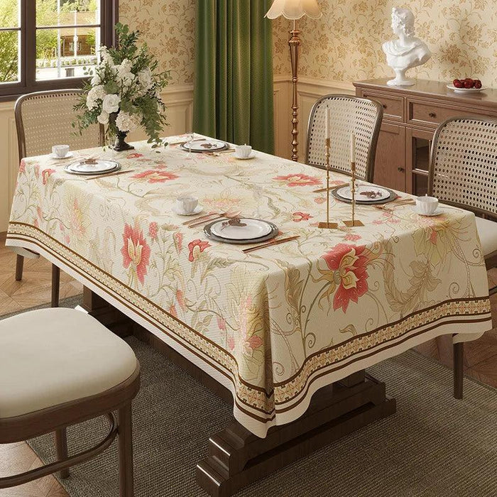 Elegant Waterproof Tablecloth Inspired by American Countryside Charm