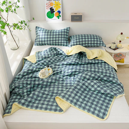 Breathable Quilted Summer Blanket Cooling Skin-friendly Comforter Soft Lightweight Quilt Well-vetilated Single Double Duvet Set breathable-quilted-summer-blanket-cooling-skin-friendly-comforter-soft-lightweight-quilt-well-vetilated-single-double-duvet-set-1