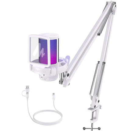 Elite RGB USB Gaming Microphone with Exceptional Clarity and Advanced Noise Cancellation