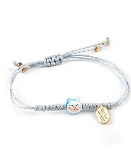 Charming Red Cord Lucky Cat Bracelet - A Thoughtful Gift for Women and Girls
