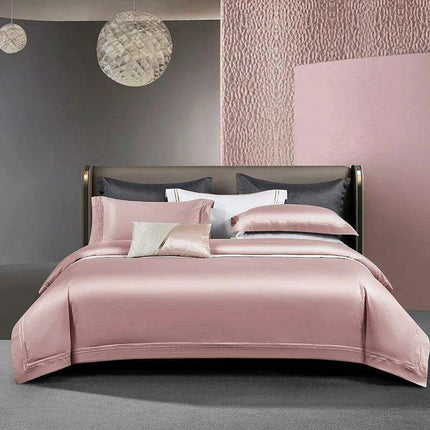 Elegant 1000TC Egyptian Cotton Silky Soft Embroidered Bedding Collection with Duvet Cover, Sheet, and Pillowcases