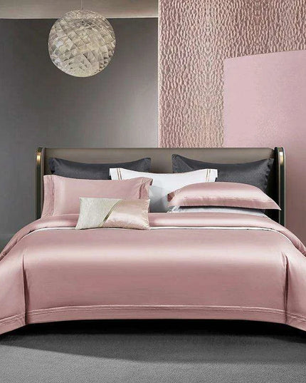 Elegant 1000TC Egyptian Cotton Silky Soft Embroidered Bedding Collection with Duvet Cover, Sheet, and Pillowcases