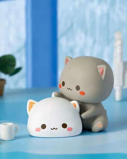 Kawaii Mitao Cat Series 2 Surprise Blind Box Figures - Adorable Lucky Cat Collectibles for Home Decor and Gifting