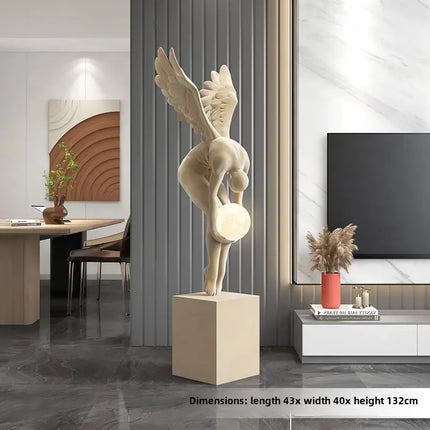 132CM Indoor Home Decoration Angel Figure sculpture Modern Art Luxury