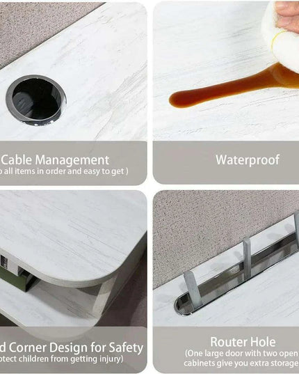 Contemporary Wall-Mounted TV Shelf with Generous Storage - Stylish Floating Console for Modern Interiors