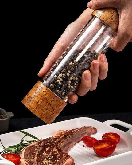 Stylish Customizable Wood Salt and Pepper Grinders - Elevate Your Cooking Experience