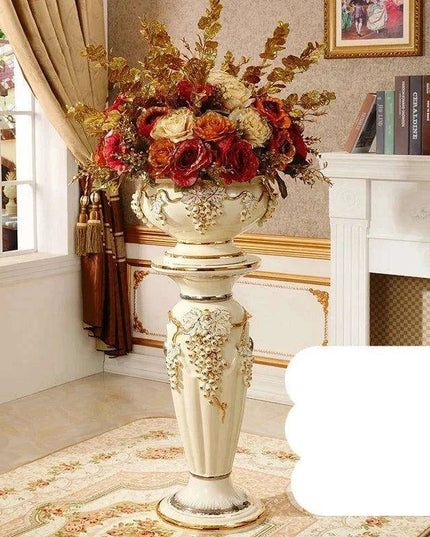 Luxurious European-Inspired Ceramic Floor Vase - Stunning Home Accent for Elegant Interiors