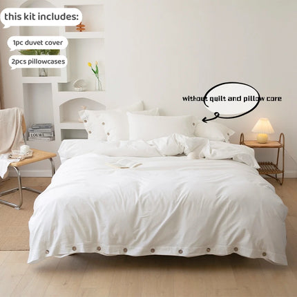 3pcs 100% cotton bedding set Double Duvet Cover Set 220x240 Solid Twist Cotton King Size Bedding Set Quilt Cover Set 3pcs-100-cotton-bedding-set-double-duvet-cover-set-220x240-solid-twist-cotton-king-size-bedding-set-quilt-cover-set