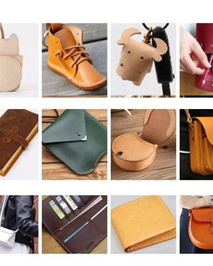 Premium French Full Grain Leather Crafting Kit - Exquisite Cowhide from France