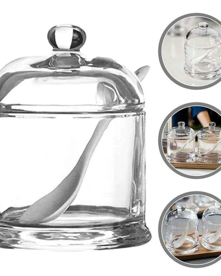 Elegant Glass Spice Jars with Lids for an Upscale Kitchen