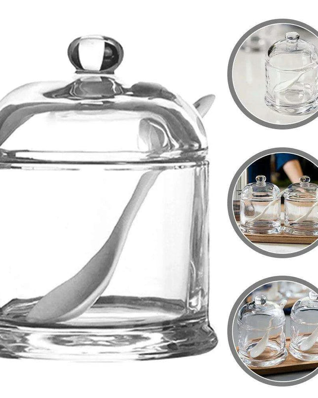 Elegant Glass Spice Jars with Lids for an Upscale Kitchen