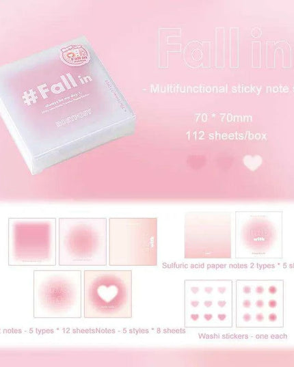 Creative Canvas: INS Gradient Smudge Memo Pad for Artistic Expression