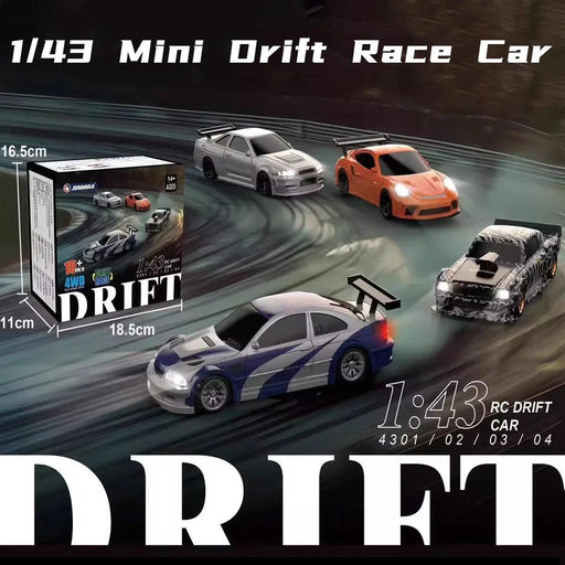 High-Speed Mini 4WD RC Drift Car - 2.4G Remote Control Racing Model, Perfect Gift for Young Speedsters