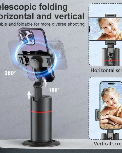 Smartphone Gimbal Stabilizer with Advanced Face Tracking and Remote Control for 360° Video Shooting