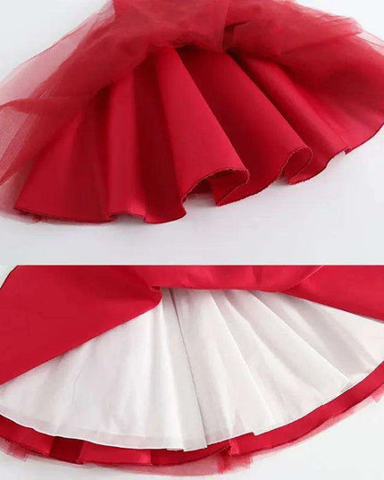 Korean-Inspired Elegant Big Bow Dress for Baby Girl's First Birthday Celebration 2023