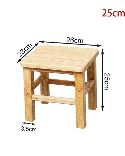 Rustic Kids' Round Wooden Bench - Stylish Multi-Use Stool for Home Decor