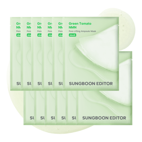 SUNGBOON EDITOR Green Tomato NMN Pore Lifting Ampoule Mask 23g X 10ea - Très Elite